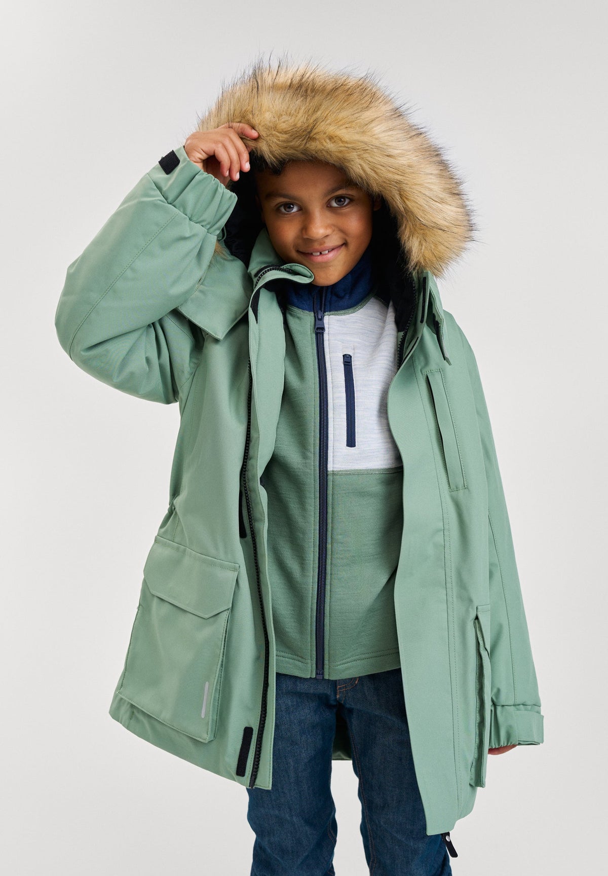 Kids' waterproof winter jacket Ajaton