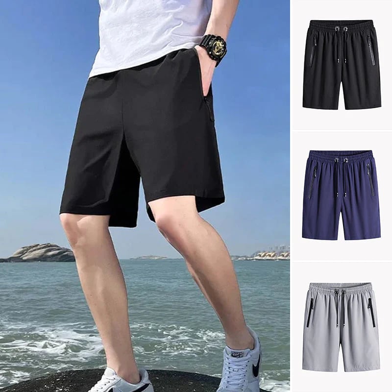 Herren Übergrößen Eisseide Stretch-Shorts