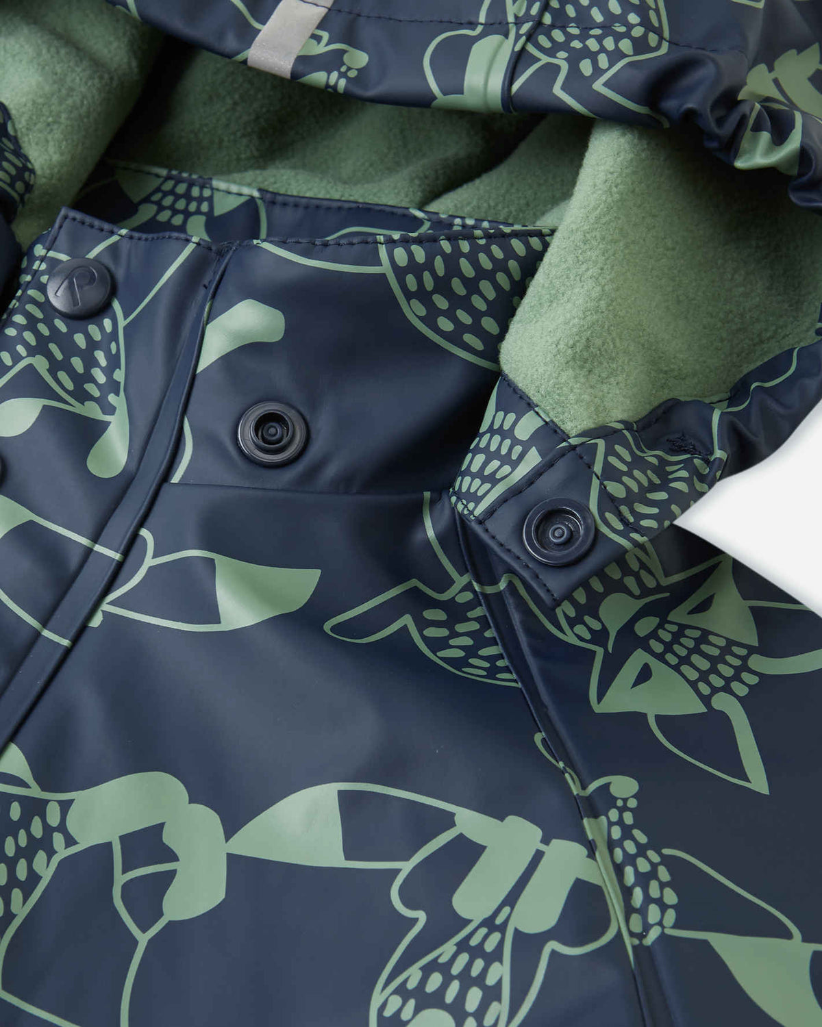 Kids' fleece lined rain jacket Koski