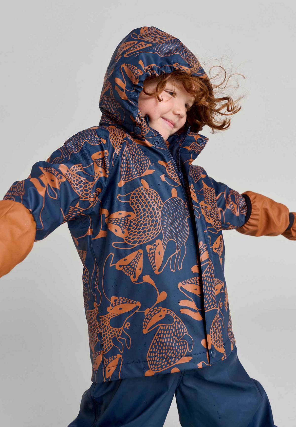 Kids' fleece lined rain bib Loiske
