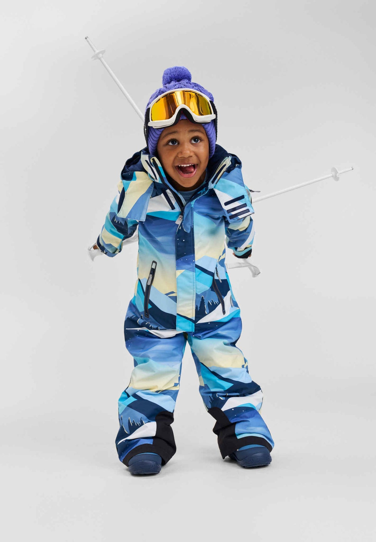 Kids' waterproof ski snowsuit Reach