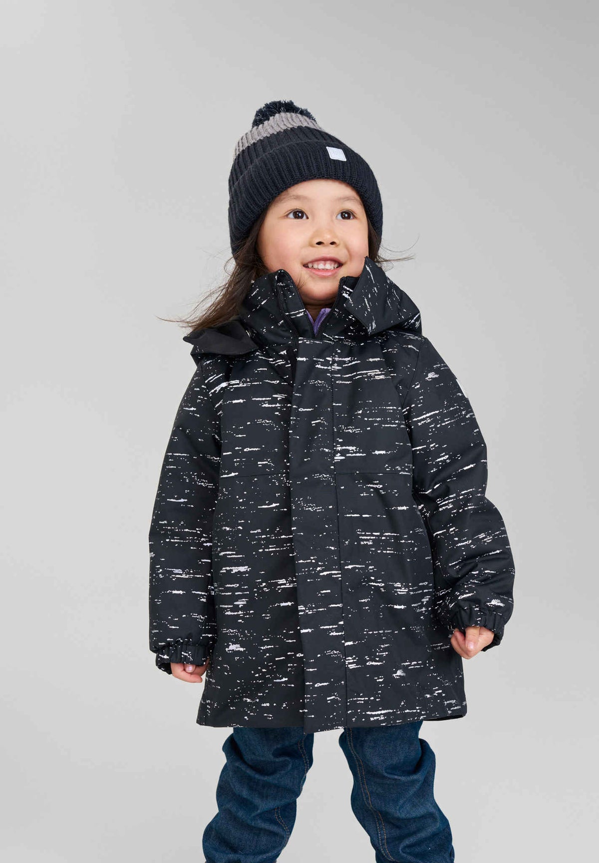 Kids' reflective winter jacket Hohde