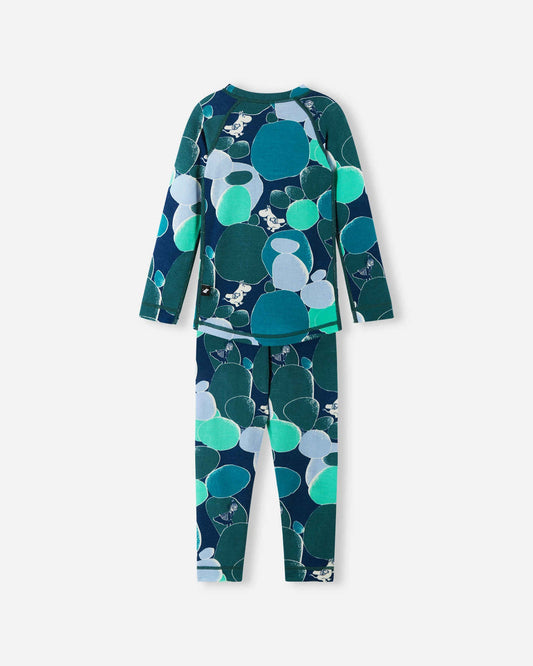 Toddlers' wool mix base-layer set Moomin Trivsam