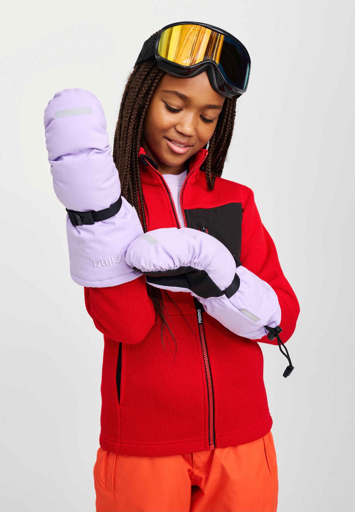 Kids' waterproof ski mittens Vanukko