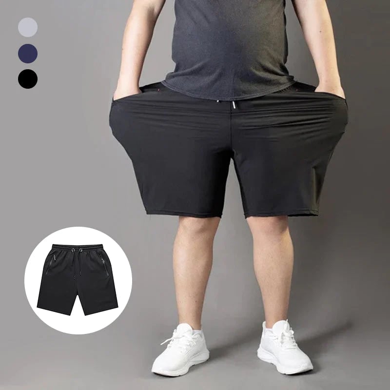 Herren Übergrößen Eisseide Stretch-Shorts