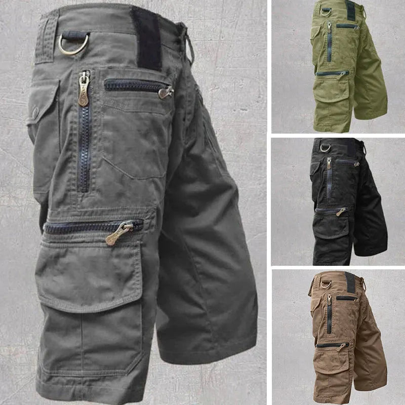 Herren Outdoor-Cargoshorts mit mehreren Taschen – 2 Stück kaufen, kostenloser Versand